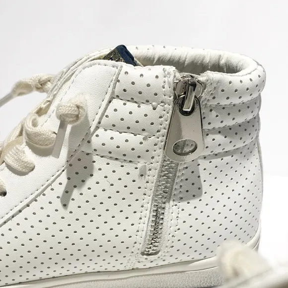 Vintage Havana White Excel High Top Leather Sneakers NWT