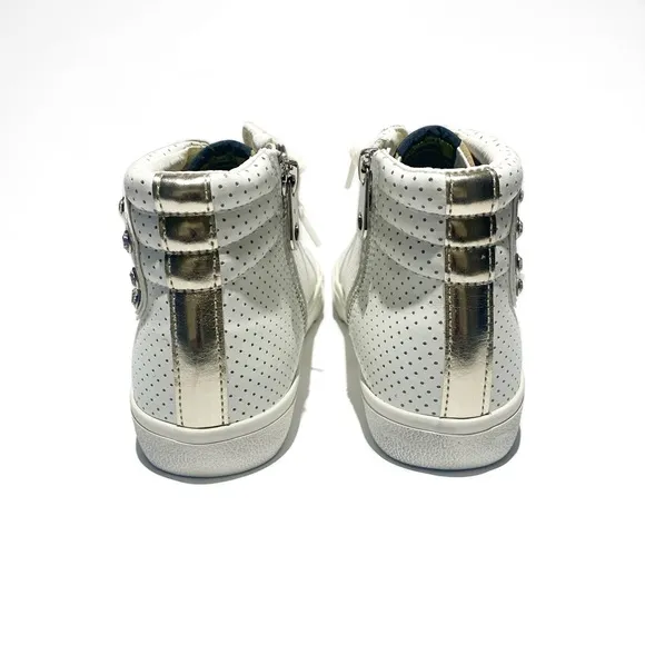 Vintage Havana White Excel High Top Leather Sneakers NWT