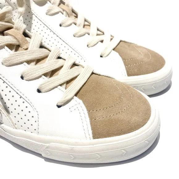 Vintage Havana White Excel High Top Leather Sneakers NWT
