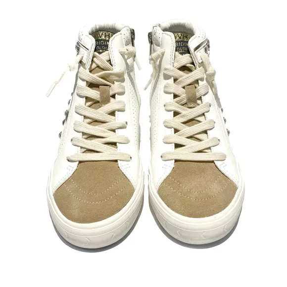 Vintage Havana White High Top Leather Sneakers NWT