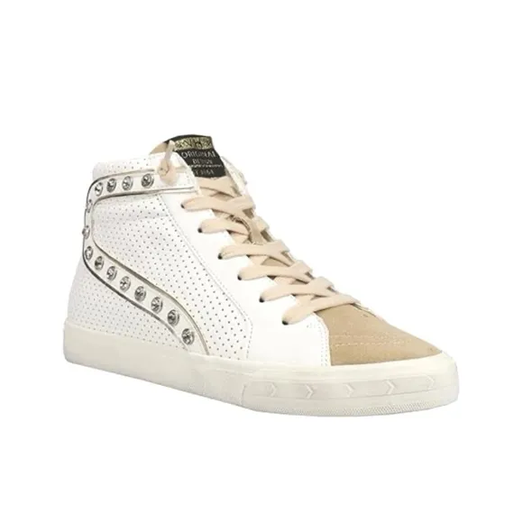 Vintage Havana White High Top Leather Sneakers NWT