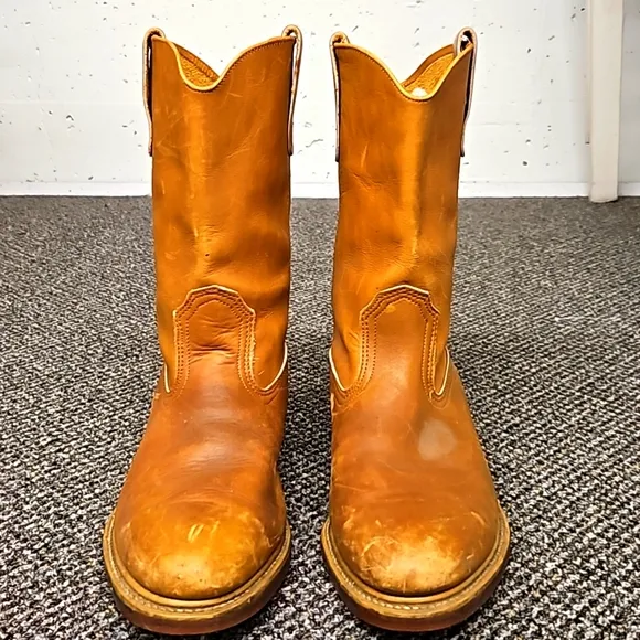 Vintage Hytest Men's Leather Union Campus Moto western Boots size 8D