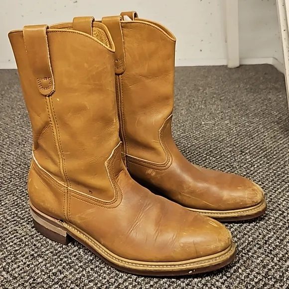 Vintage Hytest Men's Leather Union Campus Moto western Boots size 8D
