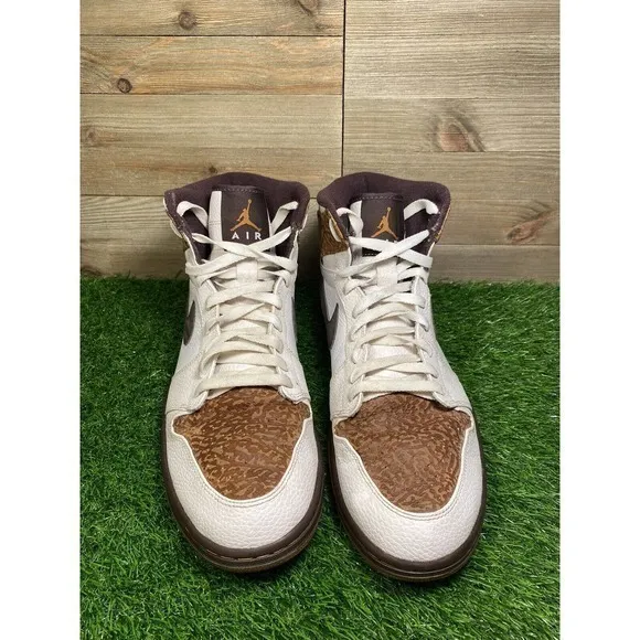VIntage Nike‎ Jordan Retro 1 High Mens 13 Sneakers Brown White GINGER 2009