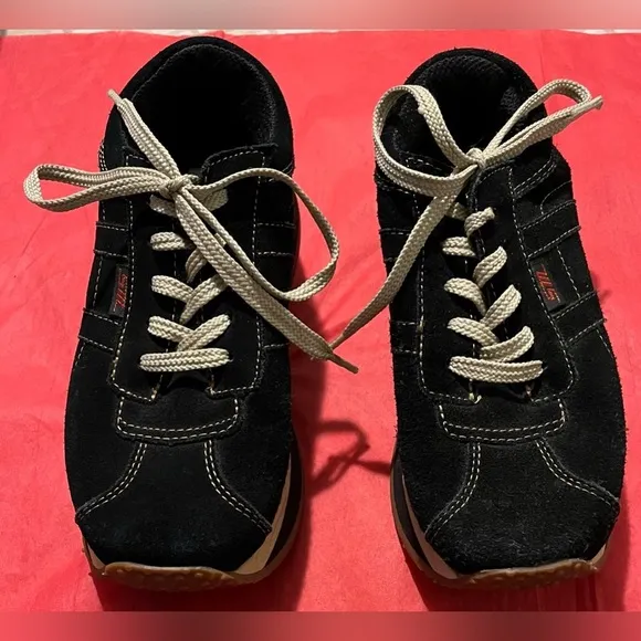Vintage Rare Steve Madden P-Rail Suede Lace Up Wedge Sneakers Women’s size 6