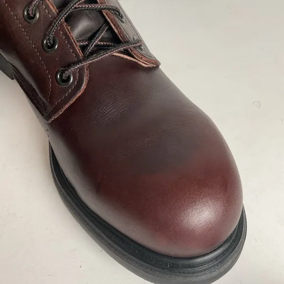 Vintage Red Wing Brown Leather Steel Toe Work Boots 12 B Style 2245 USA Made