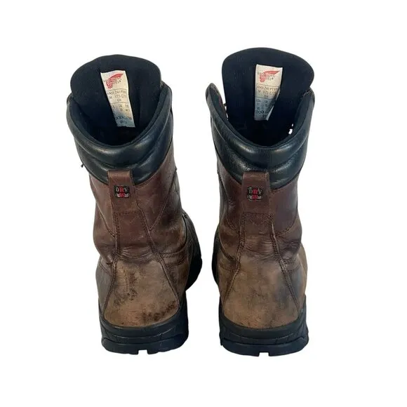 vintage Red Wing Steel Toe Brown Leather Boots‎ Men's Size 11 EE Stock No. 6788