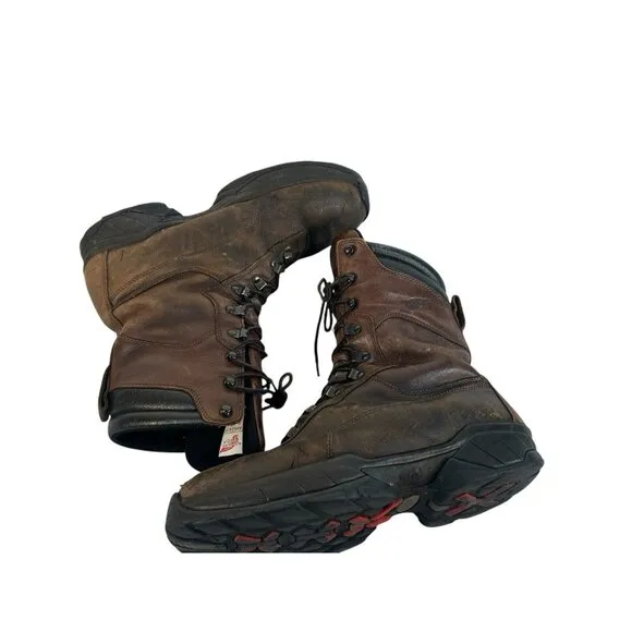 vintage Red Wing Steel Toe Brown Leather Boots‎ Men's Size 11 EE Stock No. 6788
