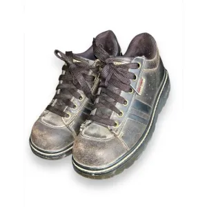 Vintage Skechers 90's y2k chunky lace up Oxford leather brown sneakers sz 7.5