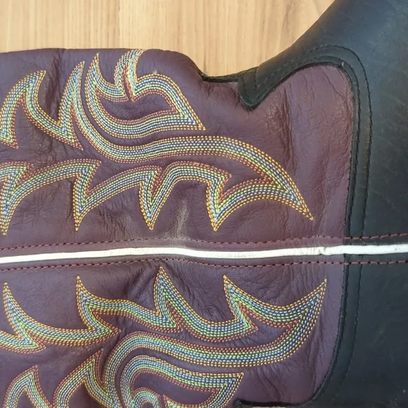Vintage Tony Lama Square Toe Boots