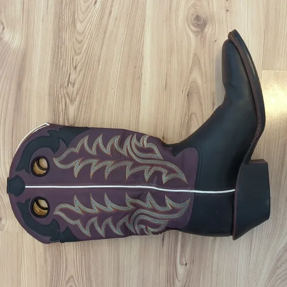Vintage Tony Lama Square Toe Boots