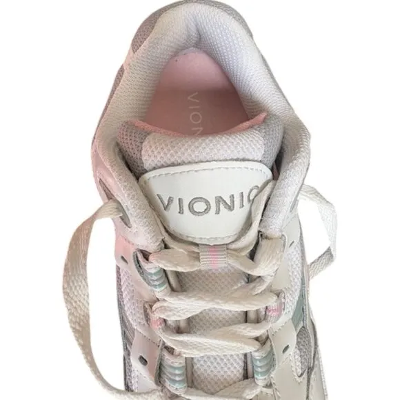 Vionic 23 Walk Classic Walking Shoes - White/Pink/Blue - 8.5