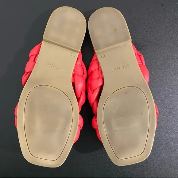 Vionic Kalina Puff Braided Slides Sandals Comfort Shoes