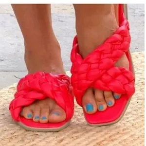 Vionic Kalina Puff Braided Slides Sandals Comfort Shoes