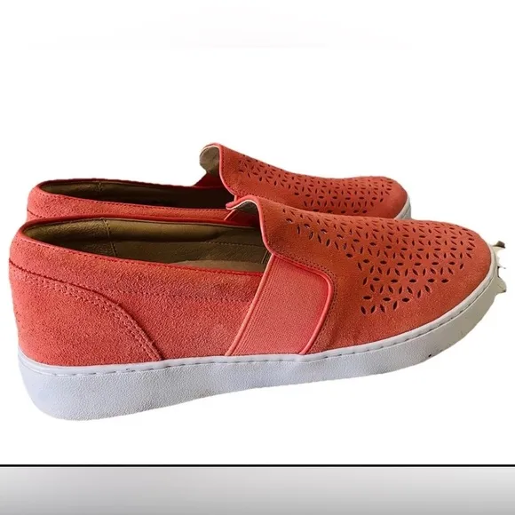 Vionic Kani Perforated Slip-On Comfort Shoes - Women’s Size 9.5 Coral Pink