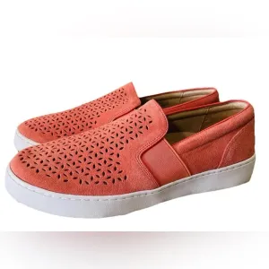 Vionic Kani Perforated Slip-On Comfort Shoes - Women’s Size 9.5 Coral Pink