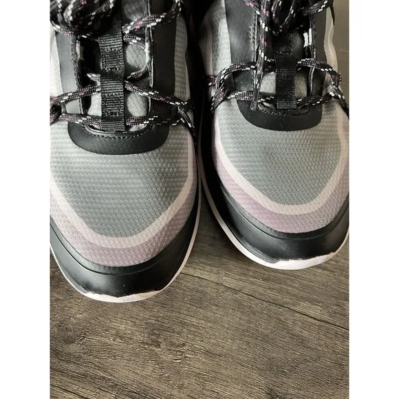 Vionic Shoes Womens 9 Austyn Purple Grey Black Sneakers Walking Comfort Orthotic