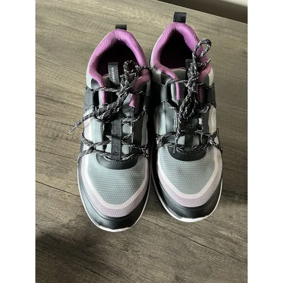 Vionic Shoes Womens 9 Austyn Purple Grey Black Sneakers Walking Comfort Orthotic