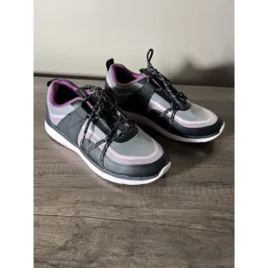 Vionic Shoes Womens 9 Austyn Purple Grey Black Sneakers Walking Comfort Orthotic