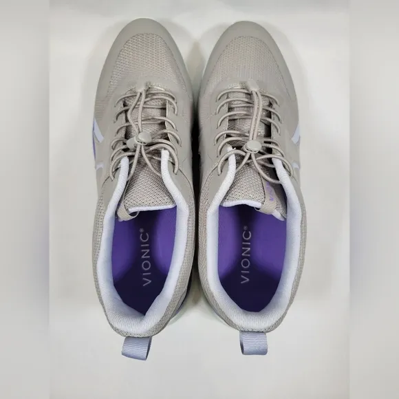 Vionic Sneakers Womens 9 Olessa Performance Fitness Running Shoes Gray Purple