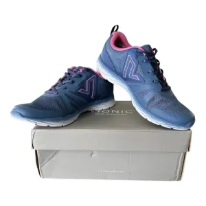Vionic Women's Supportive Blue &amp; Pink Shoes Sneakers Vionic 335 Miles Indigo 7.5