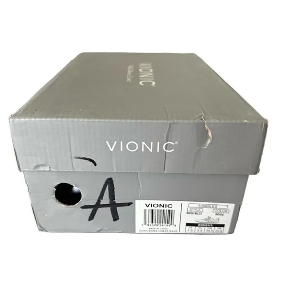 Vionic Women's Supportive Blue &amp; Pink Shoes Sneakers Vionic 335 Miles Indigo 7.5