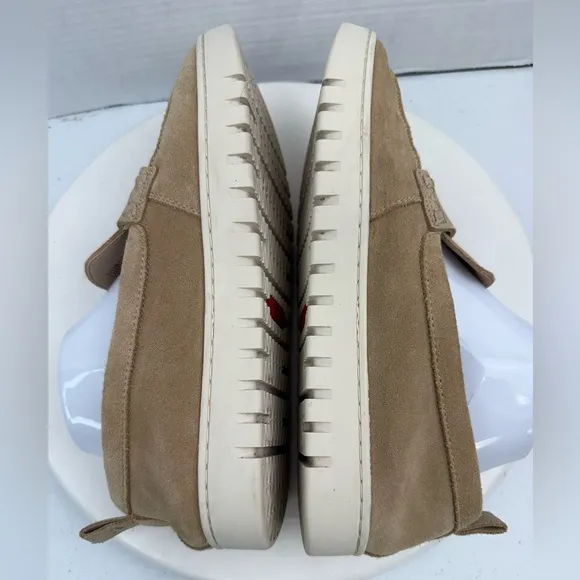 Vionic Womens Uptown 360 Flex Slip On Sand Tan Suede Comfort Loafers 10
