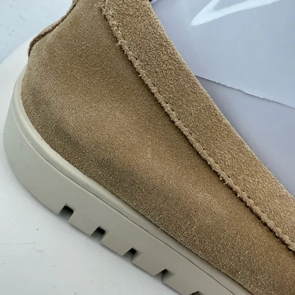 Vionic Womens Uptown 360 Flex Slip On Sand Tan Suede Comfort Loafers 10