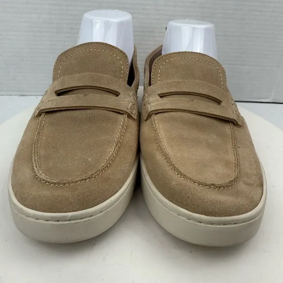 Vionic Womens Uptown 360 Flex Slip On Sand Tan Suede Comfort Loafers 10