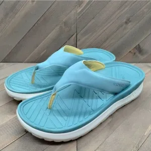 Vionic Rejuvenate Recovery‎ Sandals Mens Size 10.5 Green White Comfort Cushioned