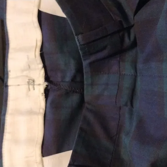 VTG 80's Huntington Men's Plaid Dress Pants Trousers Sz 37 Cuffed Pleated