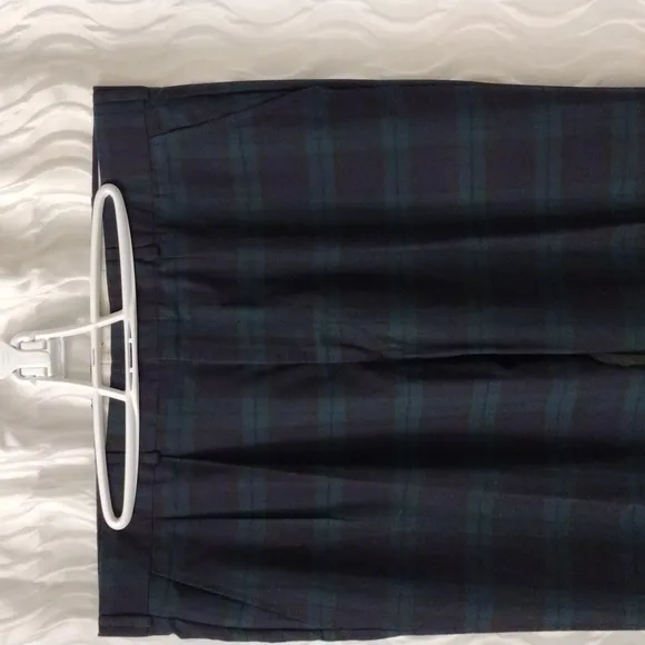 VTG 80's Huntington Men's Plaid Dress Pants Trousers Sz 37 Cuffed Pleated