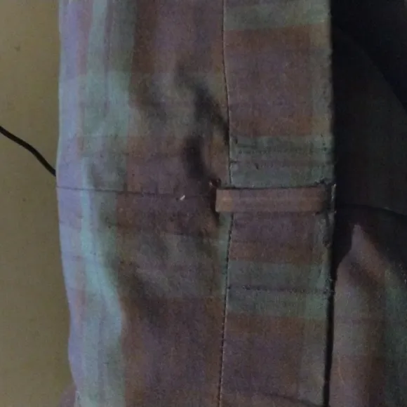 VTG 80's Huntington Men's Plaid Dress Pants Trousers Sz 37 Cuffed Pleated