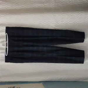 VTG 80's Huntington Men's Plaid Dress Pants Trousers Sz 37 Cuffed Pleated