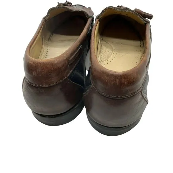 Vtg G.H. Bass &amp; Co. Mens Weejuns Black Brown Classic Preppy Loafer Shoes 11 E