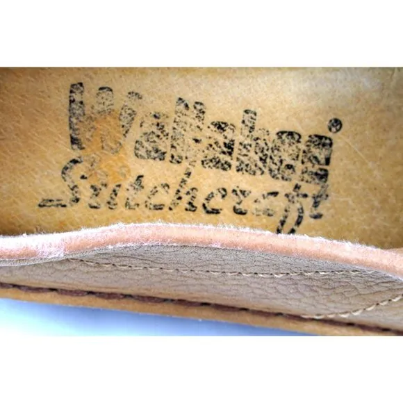 Vtg Wallabee Shoes, Leather Oxfords, Wallabee Stitchcraft Walking Shoes, Lace-Up