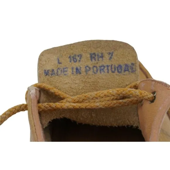 Vtg Wallabee Shoes, Leather Oxfords, Wallabee Stitchcraft Walking Shoes, Lace-Up