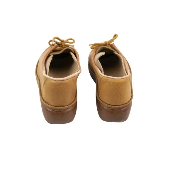 Vtg Wallabee Shoes, Leather Oxfords, Wallabee Stitchcraft Walking Shoes, Lace-Up