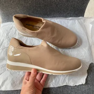 WALKING CRADLES Fabric Slip On Sneakers Shoes Wide