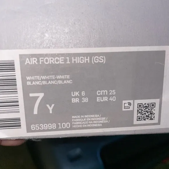 White High-Top Air Force 1