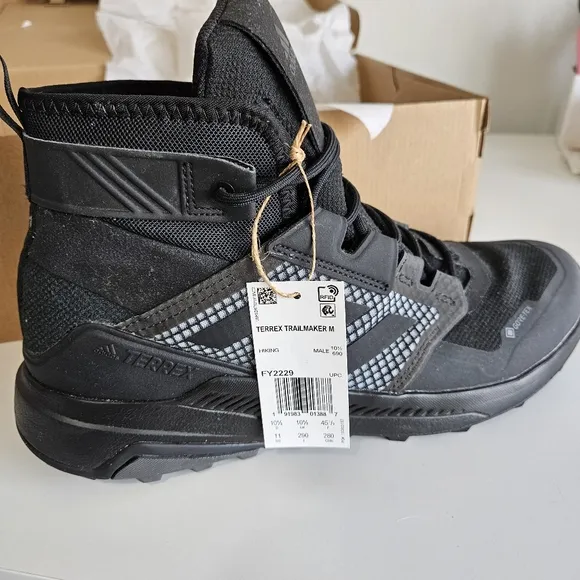 With Box Adidas | Gore-Tex Mountaineering and Trekking Mid Hiking Shoes, Mens 11