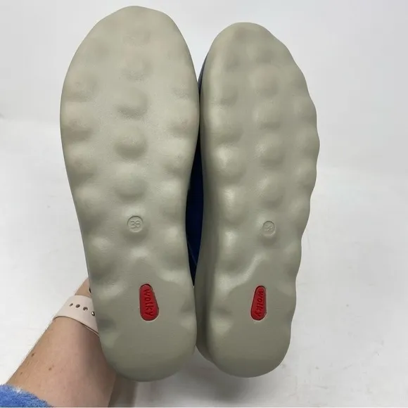 Wolky Drio Comfort Shoes Blue Vegi Leather