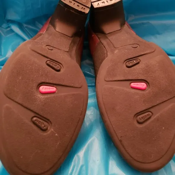 Wolky Womens Brown Black Leather Slip On Casual Chunky Shoes EUR 39 US S…