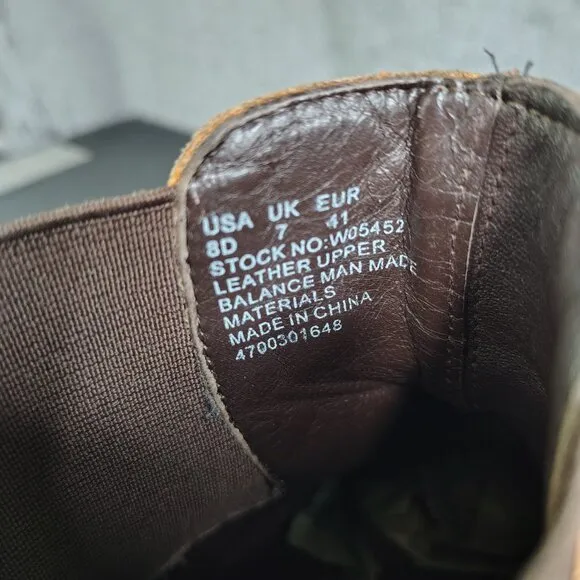 Wolverine 1000 Mile Boots Size 8 D Brown Leather Waterproof Chelsea Vintage