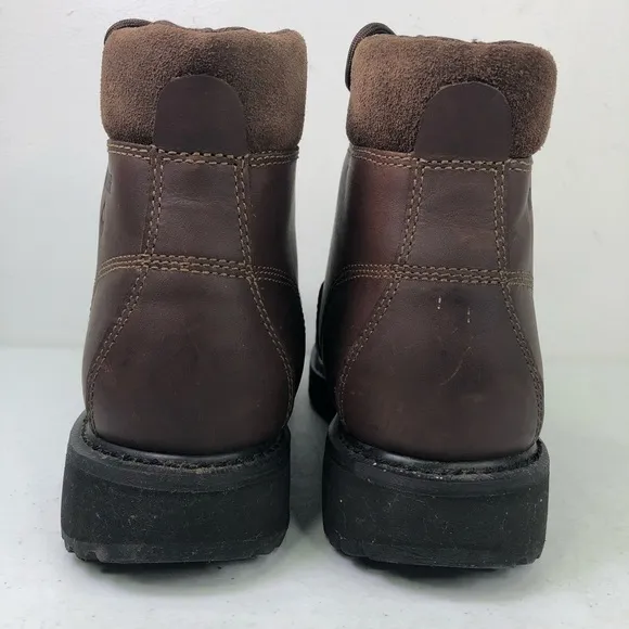 Wolverine Cannonsburg Brown Leather Lace Up Steel Toe Boots