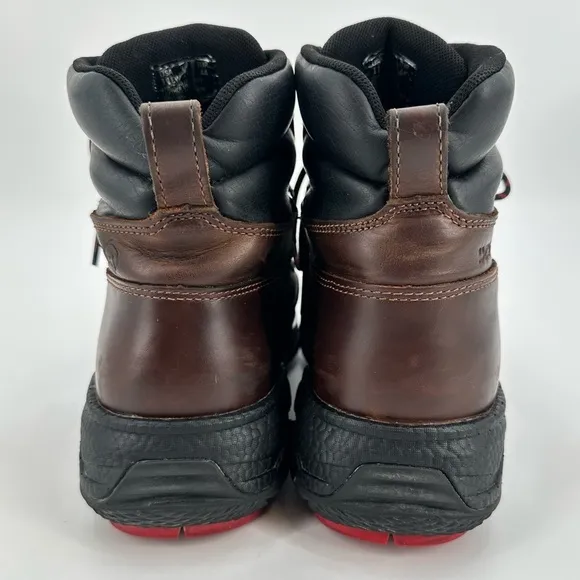 Wolverine Dura Shocks Ultra Spring WP Brown Steel Toe Lace Up Boots Size 11 EW