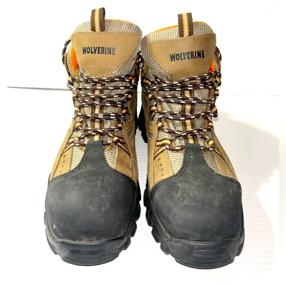 Wolverine Durant Boots Men’s 11.5 Brown Leather Waterproof Steel Toe Workwear