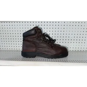 Wolverine Exert Mens Leather 6&quot; Steel Toe Work Boots Size 11.5 EXTRA WIDE Brown