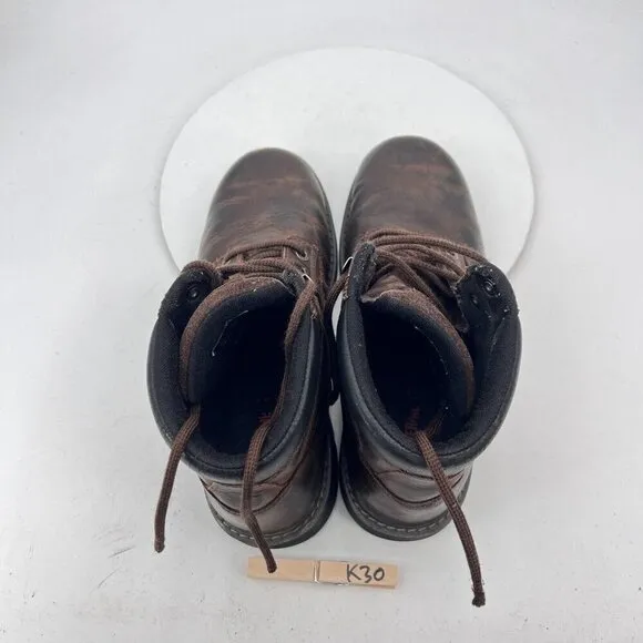 Wolverine Floorhand Men Size 10.5M Dark Brown Leather Waterproof 6&quot; Work Boot
