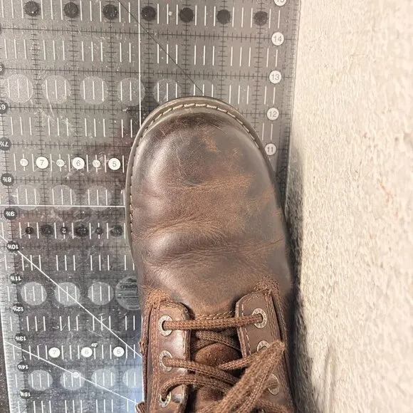 Wolverine Floorhand Men Size 10.5M Dark Brown Leather Waterproof 6&quot; Work Boot